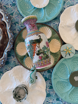 Antique Rose Canton Vase