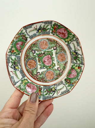 Antique Rose Canton Plate